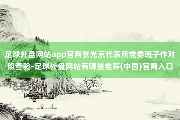 足球外盘网站app官网张光京代表所党委班子作对照查验-足球外盘网站有哪些推荐(中国)官网入口