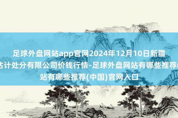 足球外盘网站app官网2024年12月10日新疆九繁盛和果品估计处分有限公司价钱行情-足球外盘网站有哪些推荐(中国)官网入口