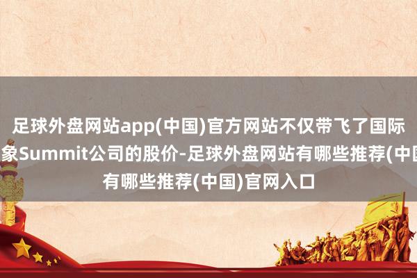 足球外盘网站app(中国)官方网站不仅带飞了国际授权来回对象Summit公司的股价-足球外盘网站有哪些推荐(中国)官网入口